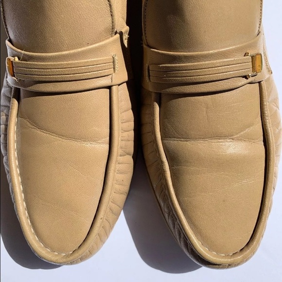 FLORSHEIM QUALITY MENS SIZE 10 1/2 D TAN LEATHER - Picture 3 of 5